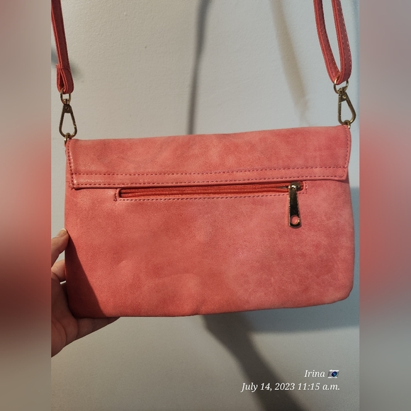 Coral pink classy purse - Picture 3 of 8